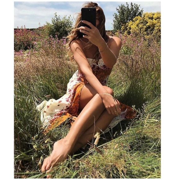 Free People Dresses & Skirts - NWT Free People Morning Song Printed Maxi Dress